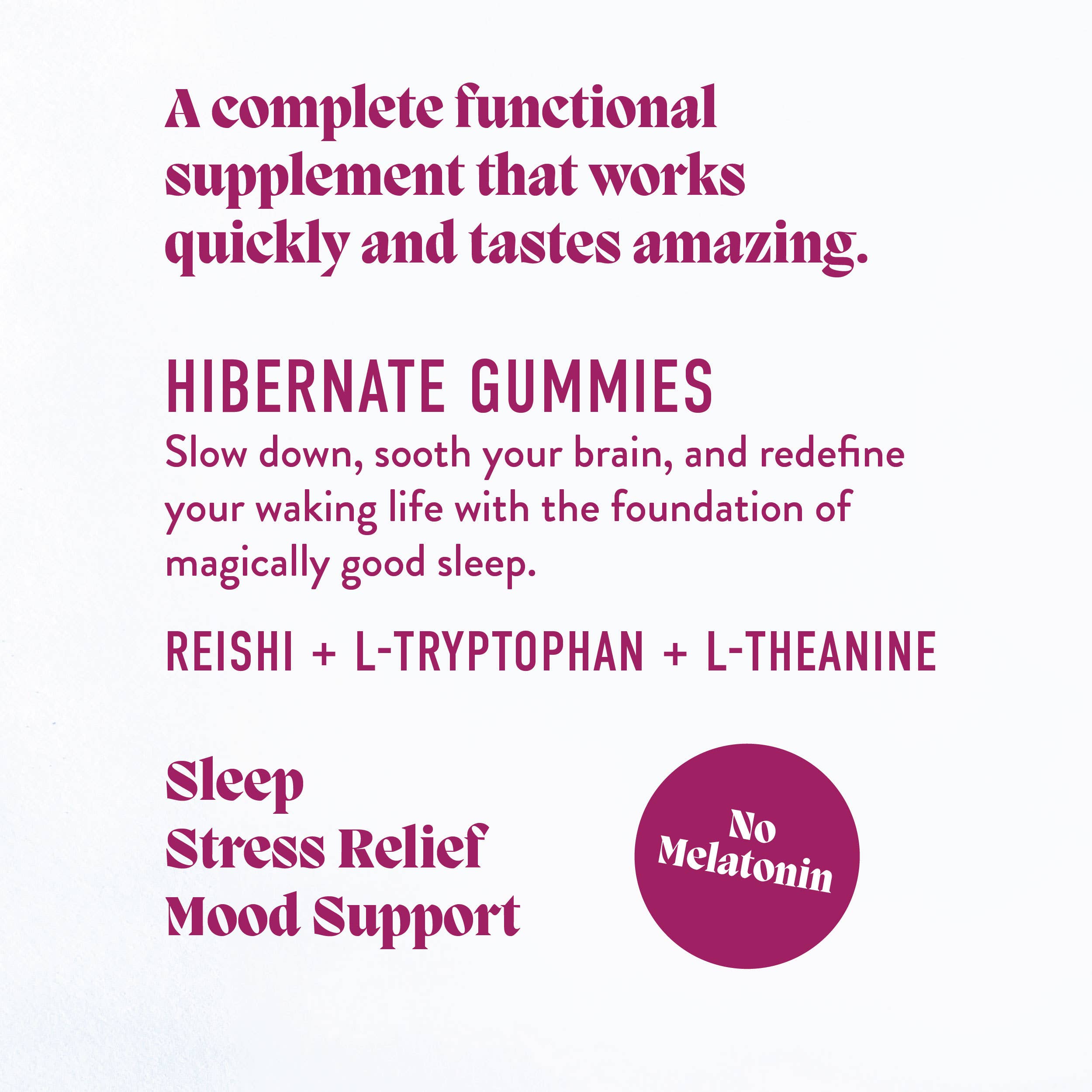 Hibernate Mushroom Gummies (30) / Vegan Supplement / Sleep - V Collective
