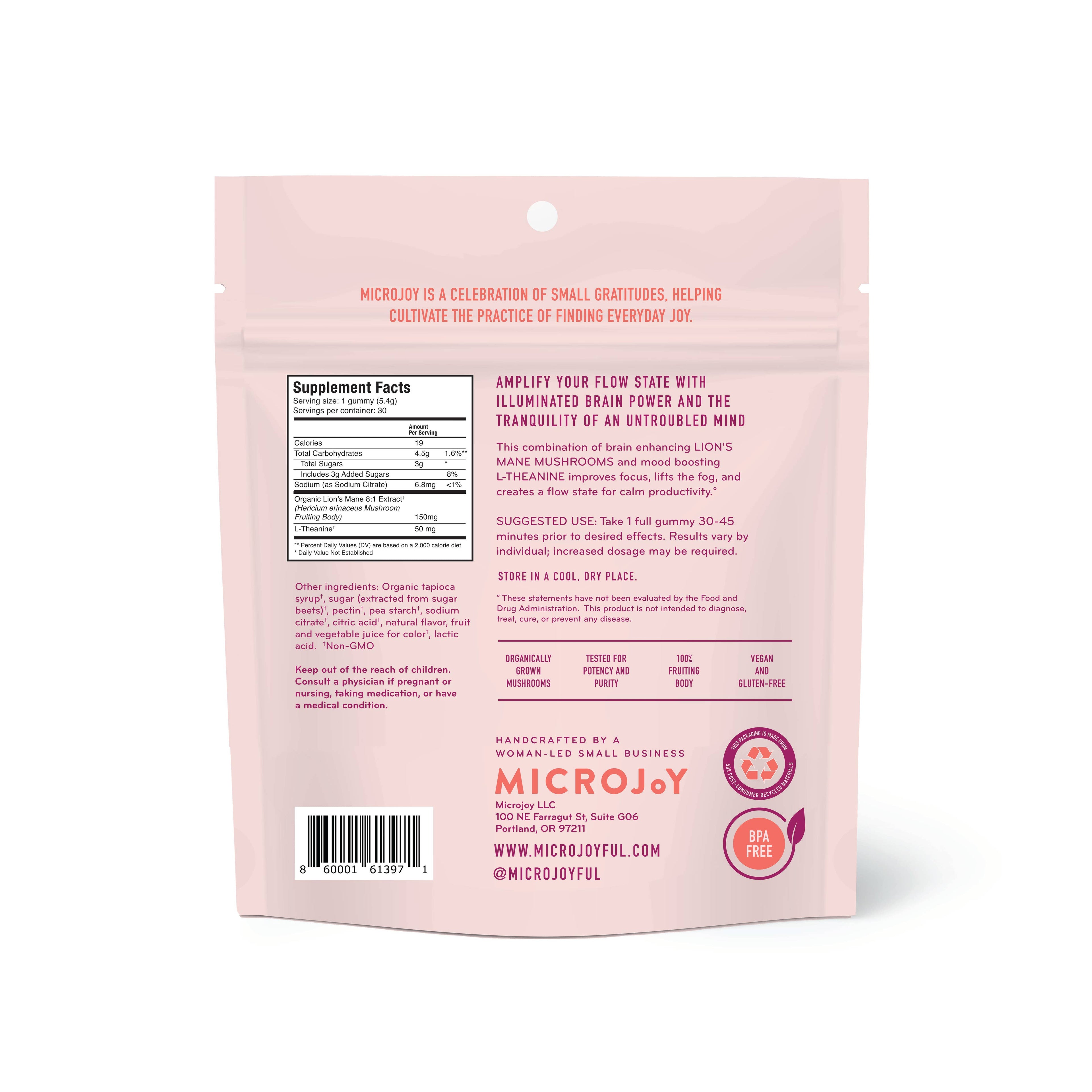Concentrate Mushroom Gummies (30) / Vegan Supplement / Focus - V Collective