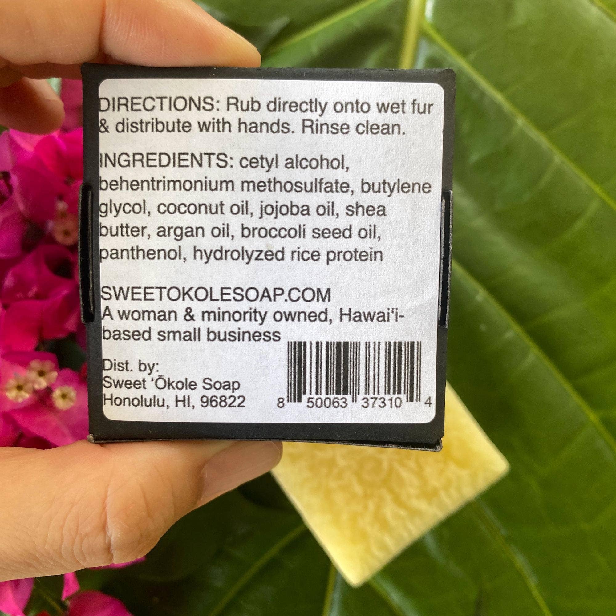 Eco-Friendly Unscented Pet Conditioner Bar with Argan Oil - V Collective